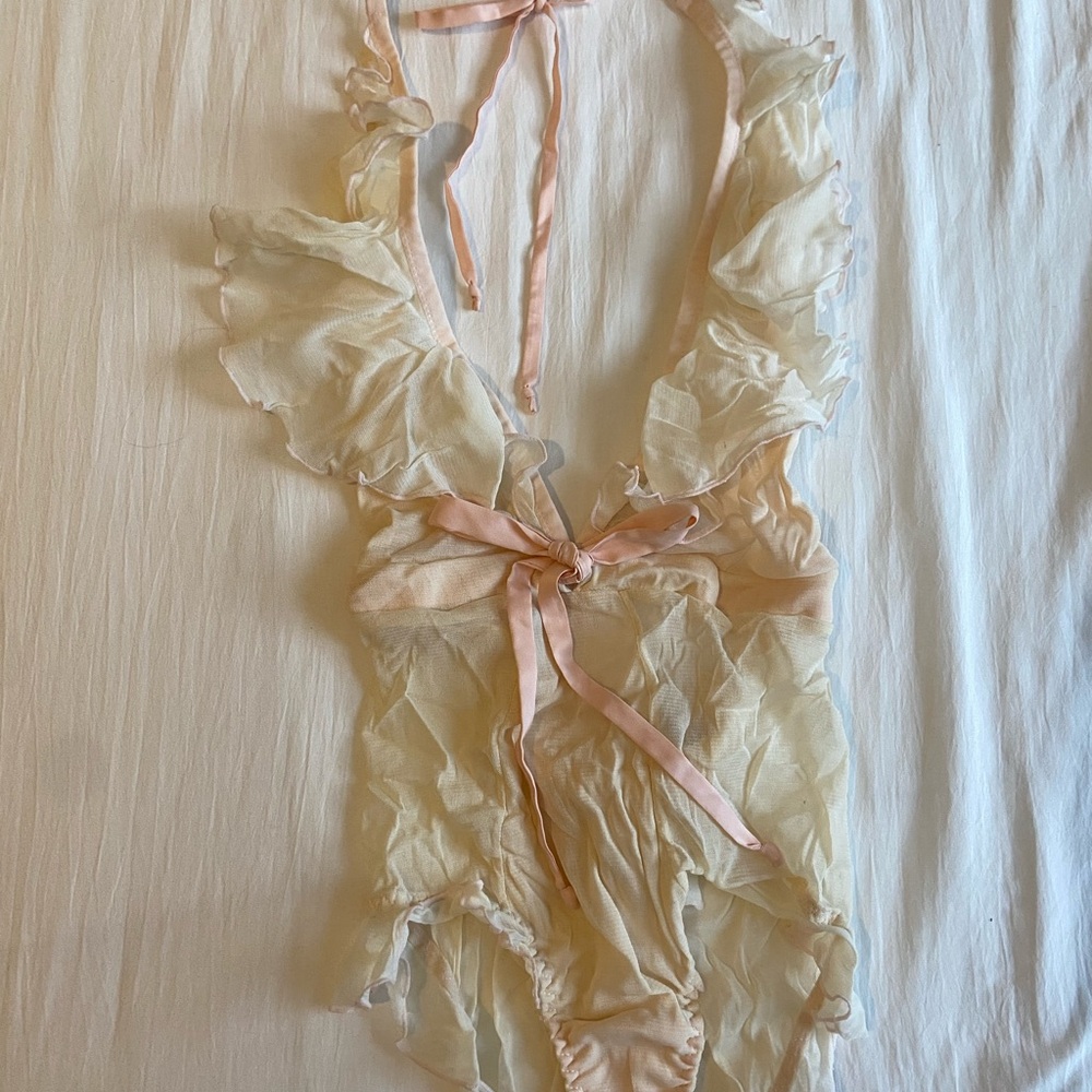 We are HAH Ruffled Bodysuit